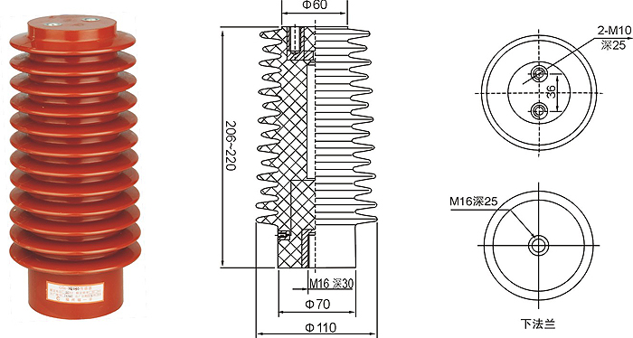 CG5-24KV高壓傳感器尺寸