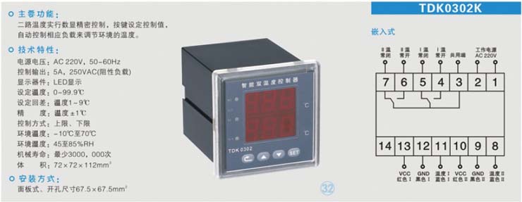 TDK0302K溫度控制器說明書